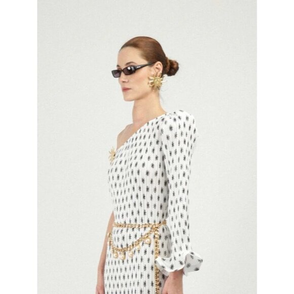 NWT Rowen Rose Gold Sunburst Earrings - Picture 10 of 12